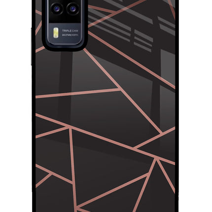 Geometric Pattern Vivo Y31 Glass Case Back Cover by Casekaro