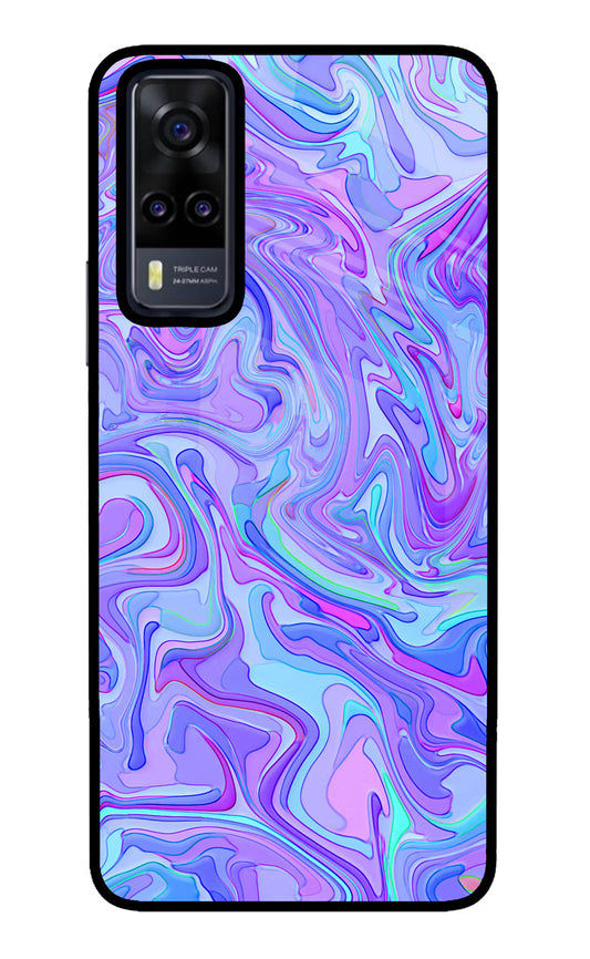 Glitter Vivo Y31 Glass Case