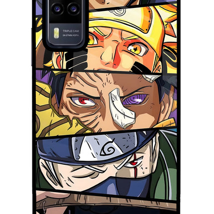 Naruto Character Vivo Y31 Glass Case Back Cover by Casekaro