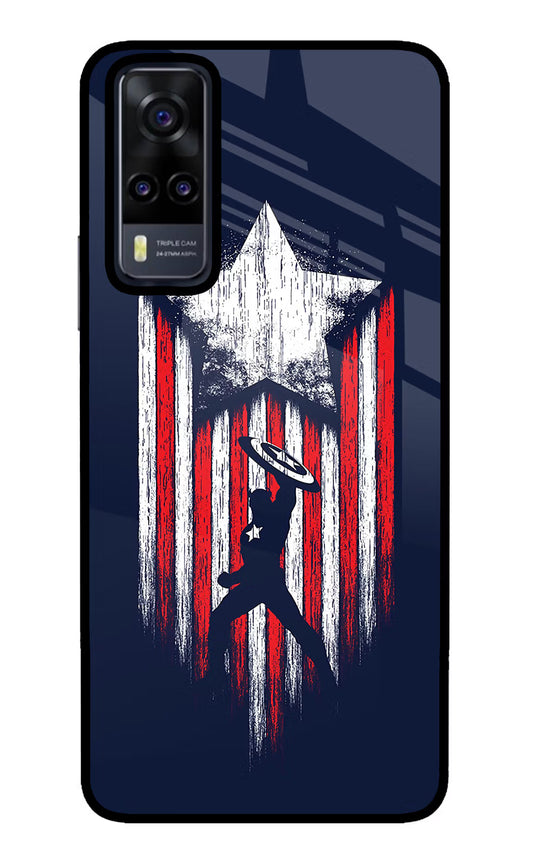 Captain America Marvel Art Vivo Y31 Glass Case