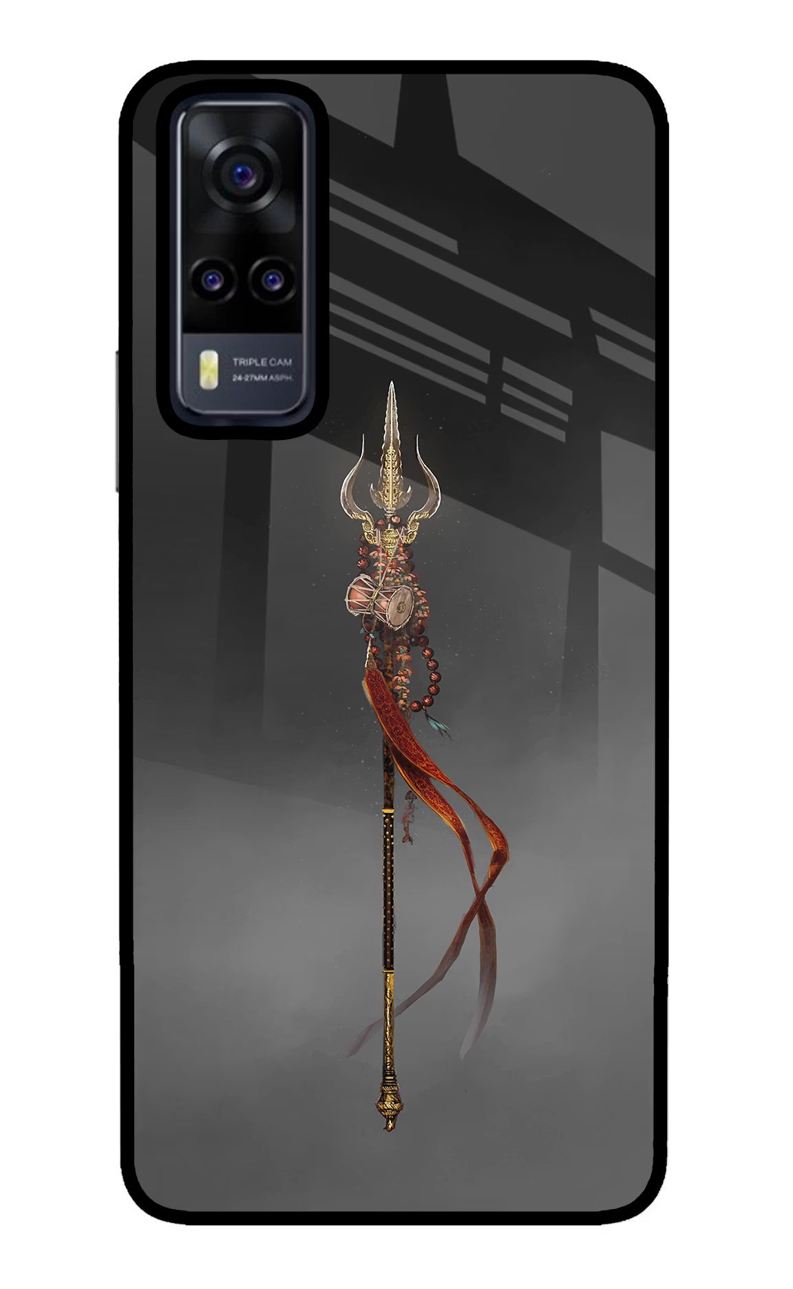 Shiv Trishul Vivo Y31 Glass Case