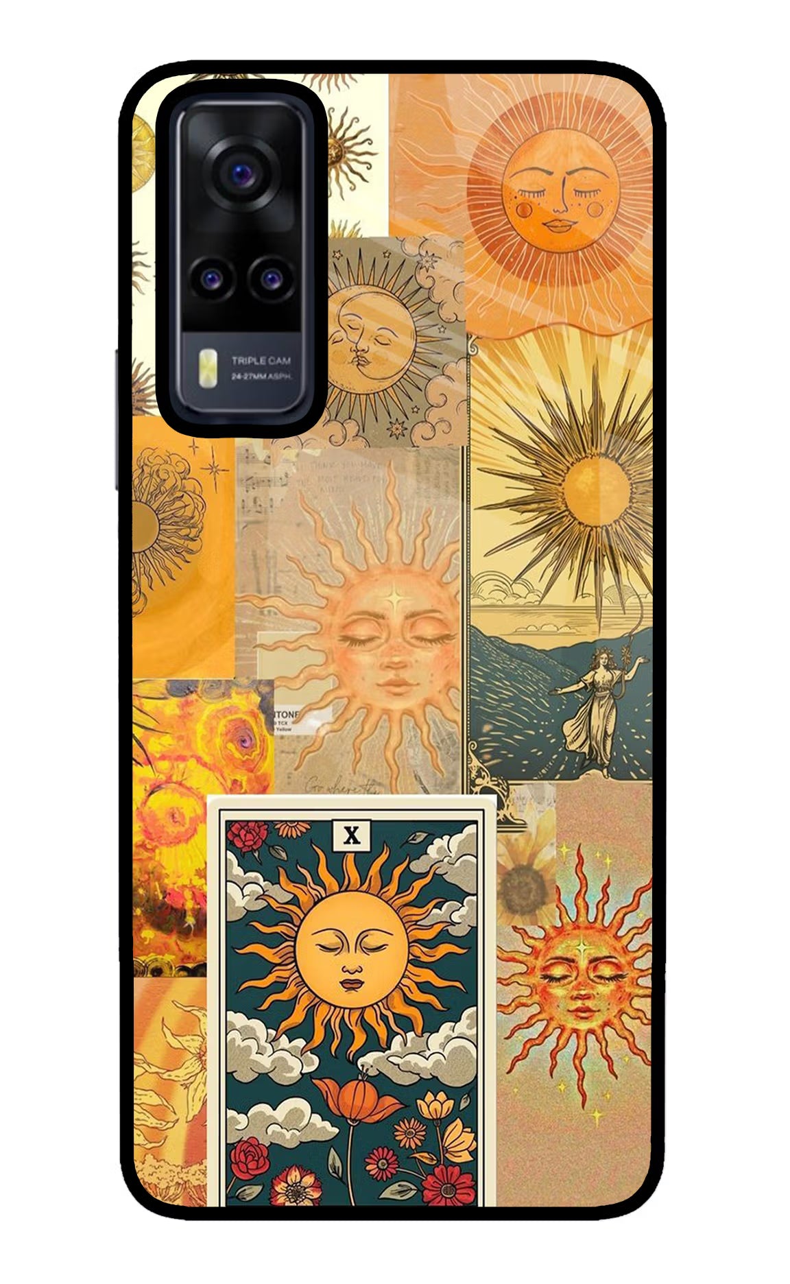 Sun Vivo Y31 Glass Case Back Cover by Casekaro