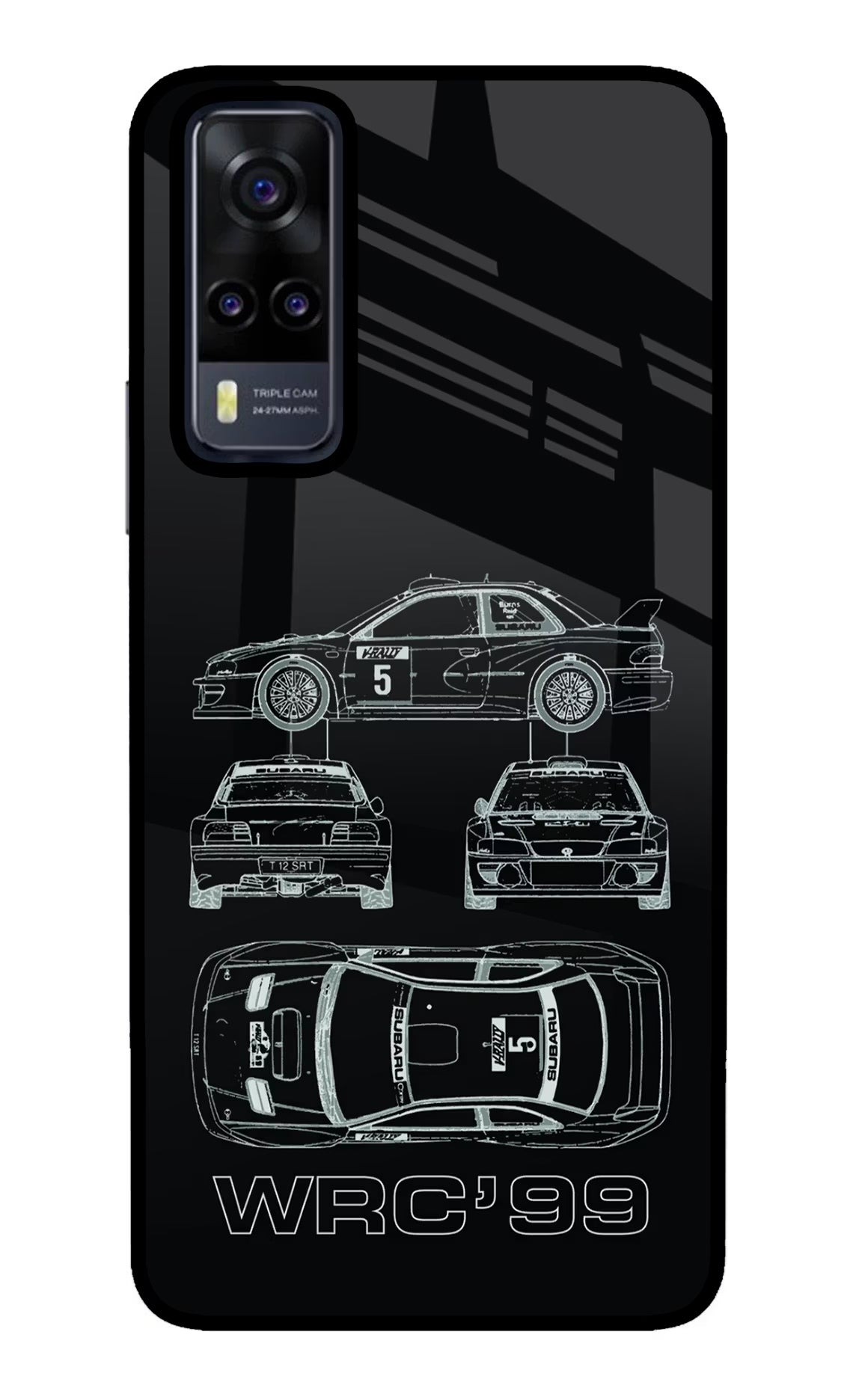 WRC'99 Vivo Y31 Glass Case Back Cover by Casekaro