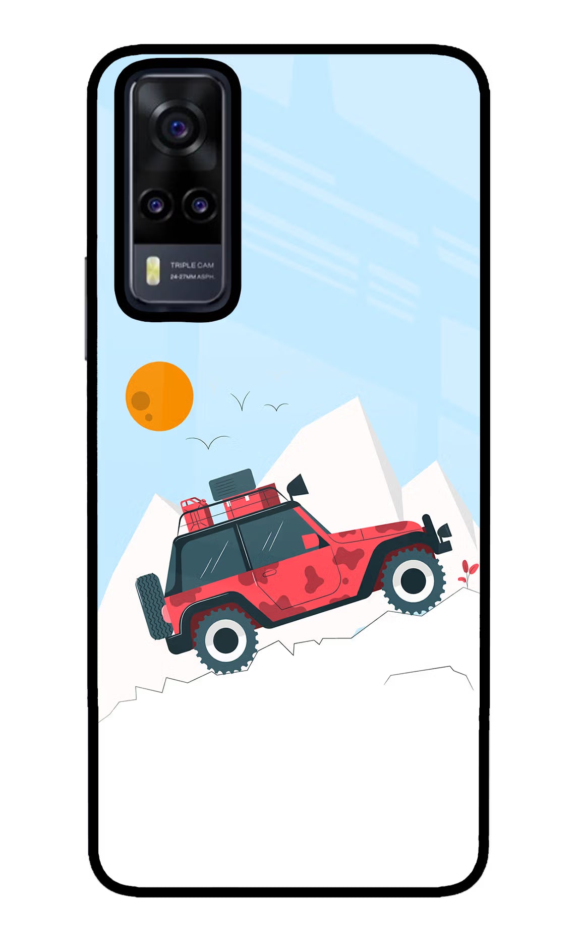 Mountain Trail Beast Vivo Y31 Glass Case Back Cover by Casekaro