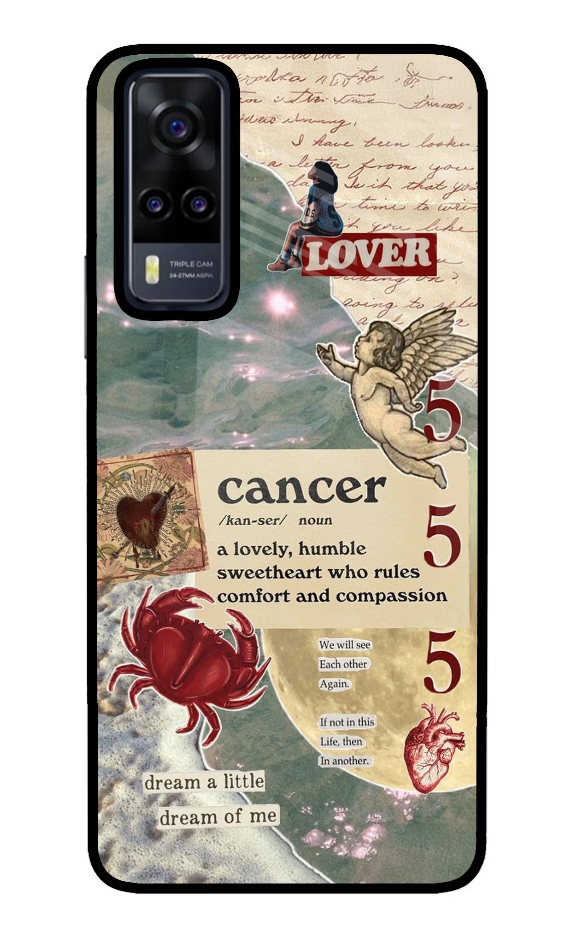 Cancer Zodiac Vivo Y31 Glass Case
