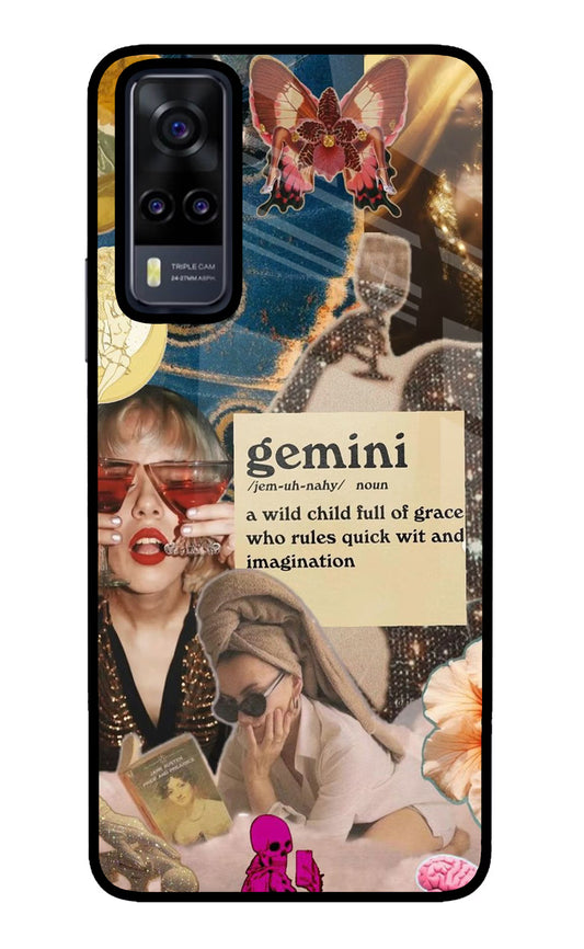 Gemini Zodiac Vivo Y31 Glass Case