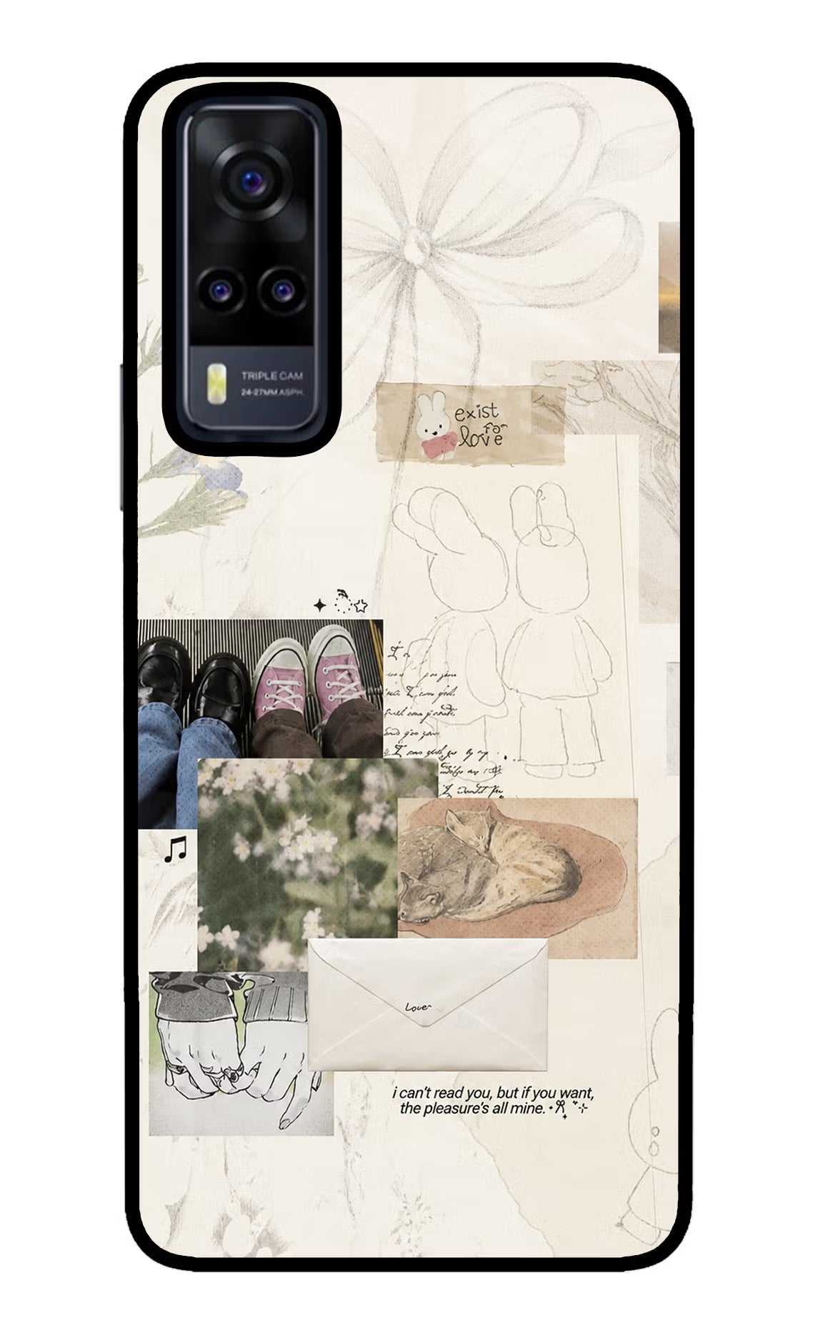 Soft Aesthetic Vivo Y31 Glass Case