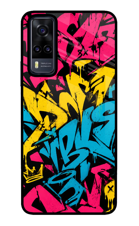 Graffiti Vibe Vivo Y31 Glass Case