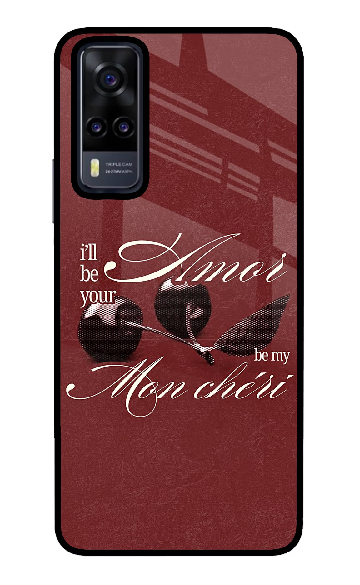 Velvet Cherry Vivo Y31 Glass Case
