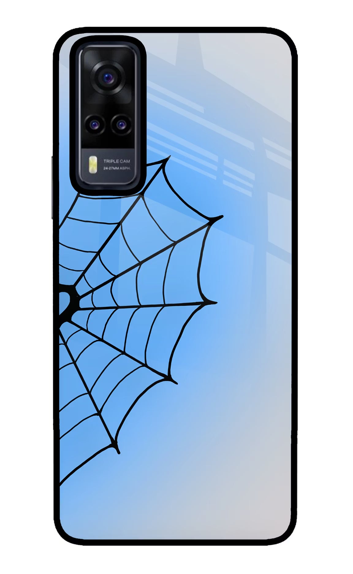 Blue Web Vivo Y31 Glass Case