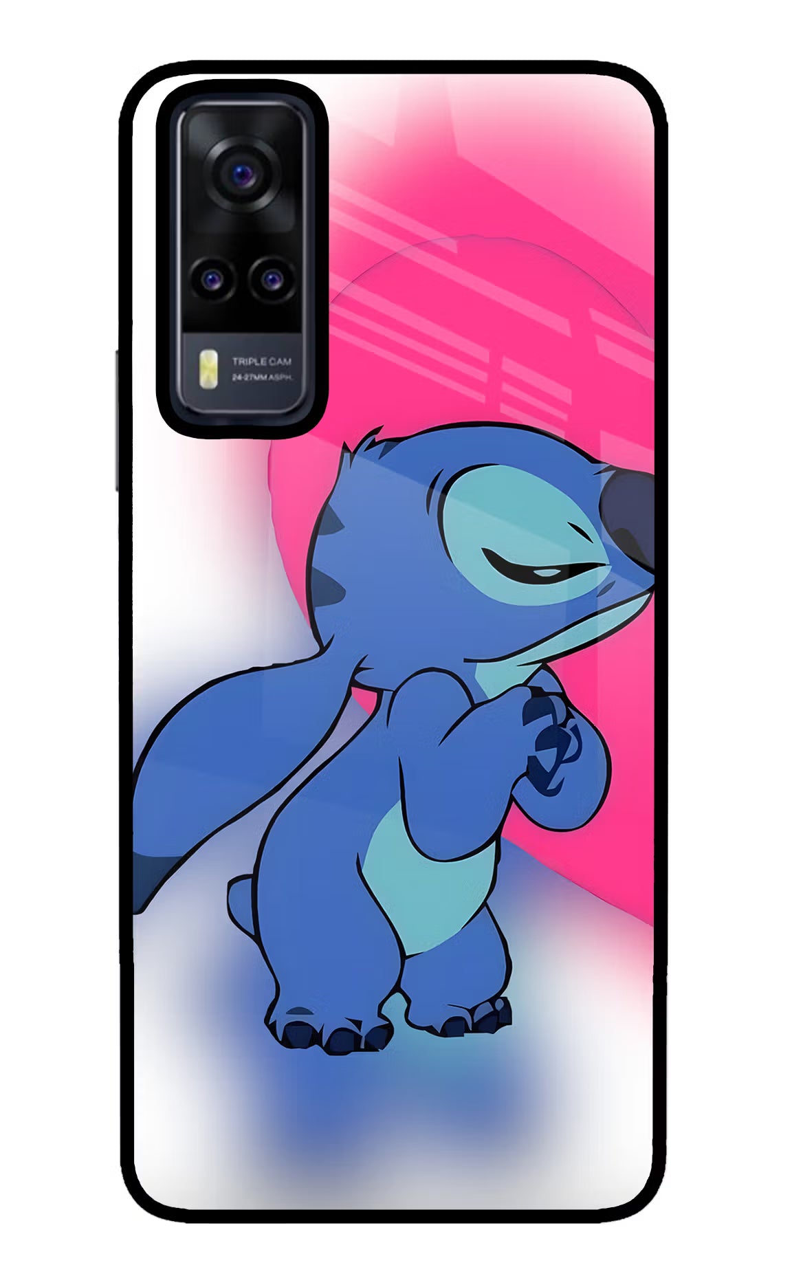 Stitch Hug Vivo Y31 Glass Case