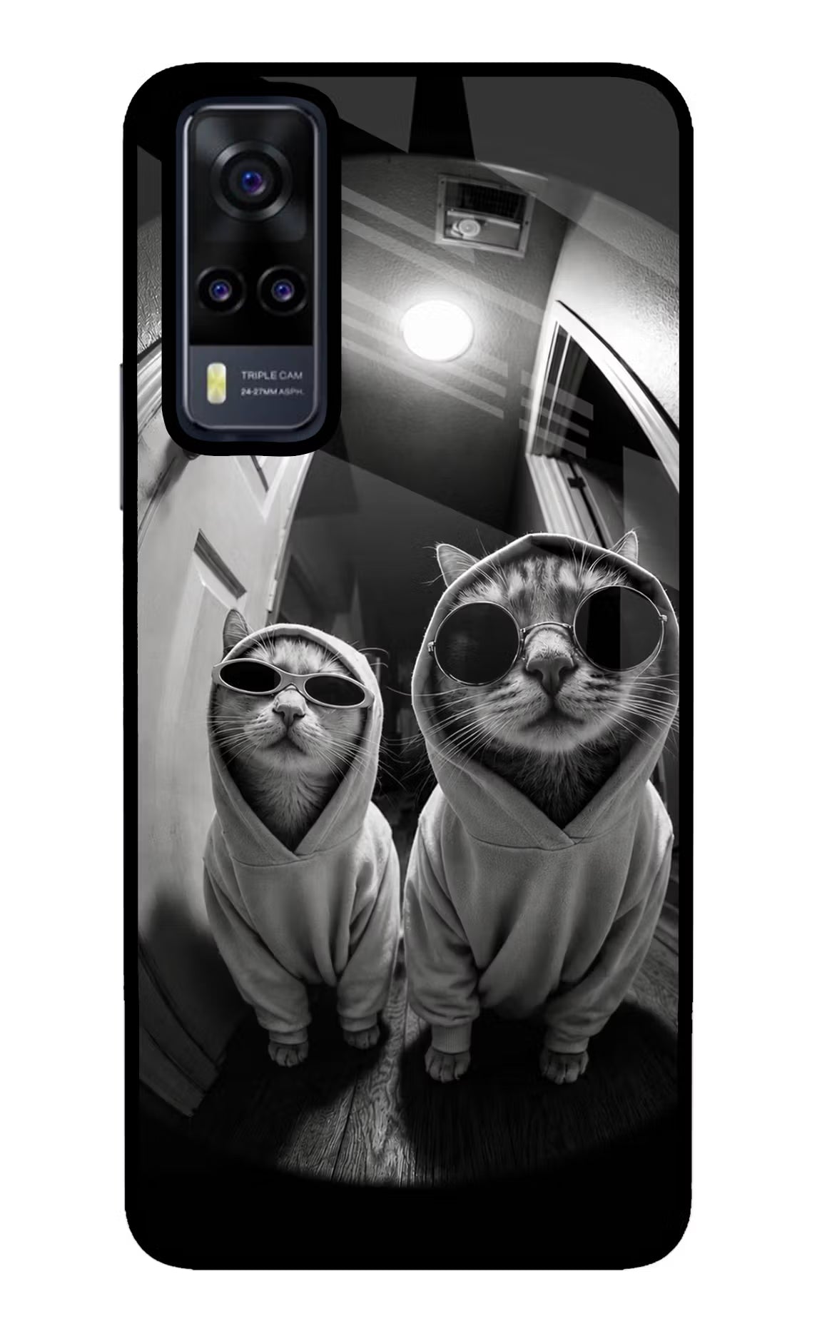 Hood Cats Vivo Y31 Glass Case