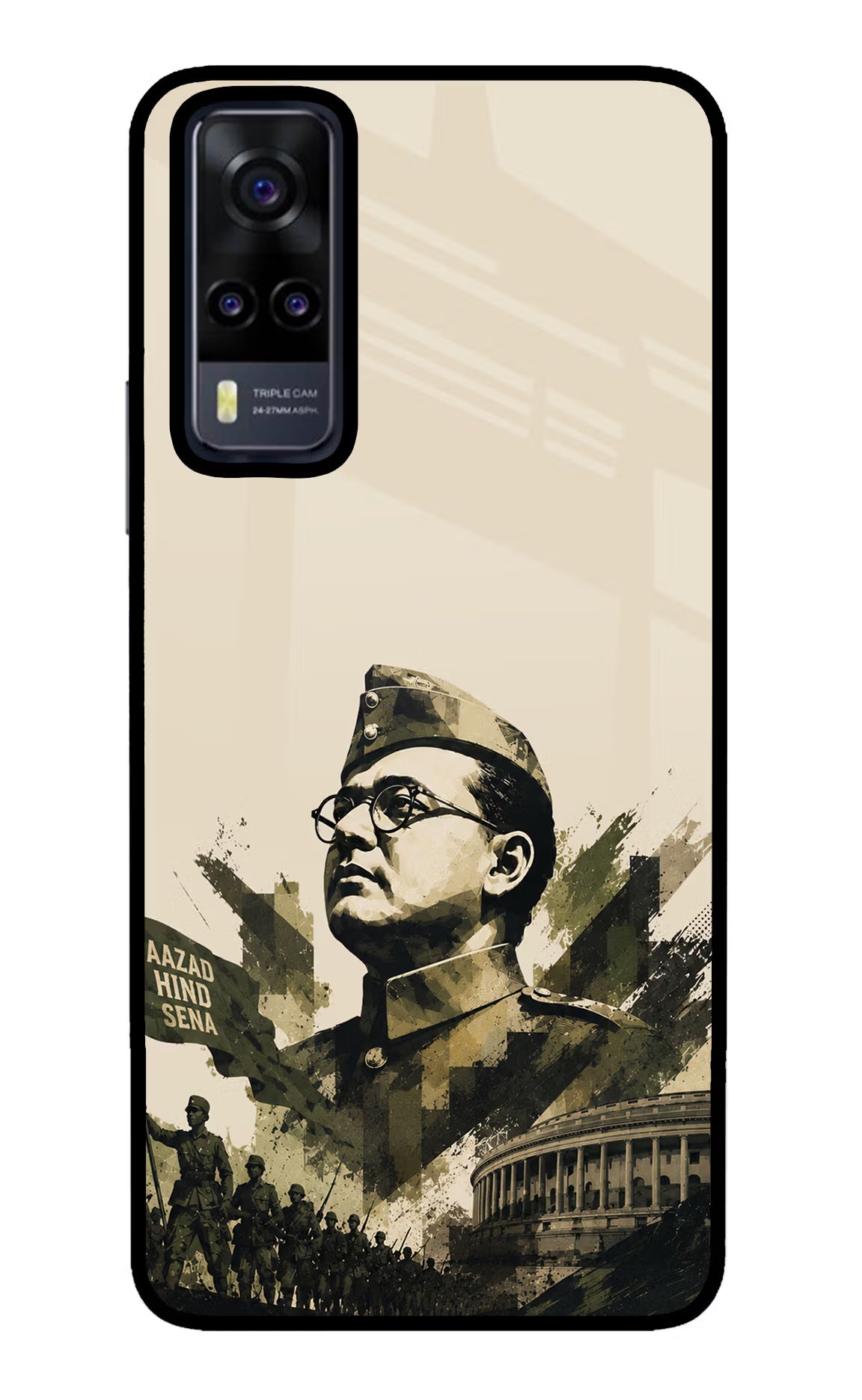 Netaji Rising Vivo Y31 Glass Case