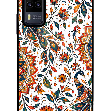 White Mayura Vivo Y31 Glass Case
