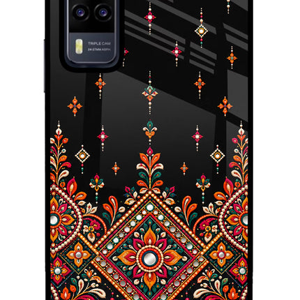 Noir Mehfil Vivo Y31 Glass Case