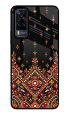 Noir Mehfil Vivo Y31 Glass Case