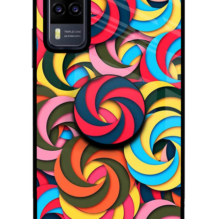 Spiral Pattern Vivo Y31 Pop Case by Casekaro