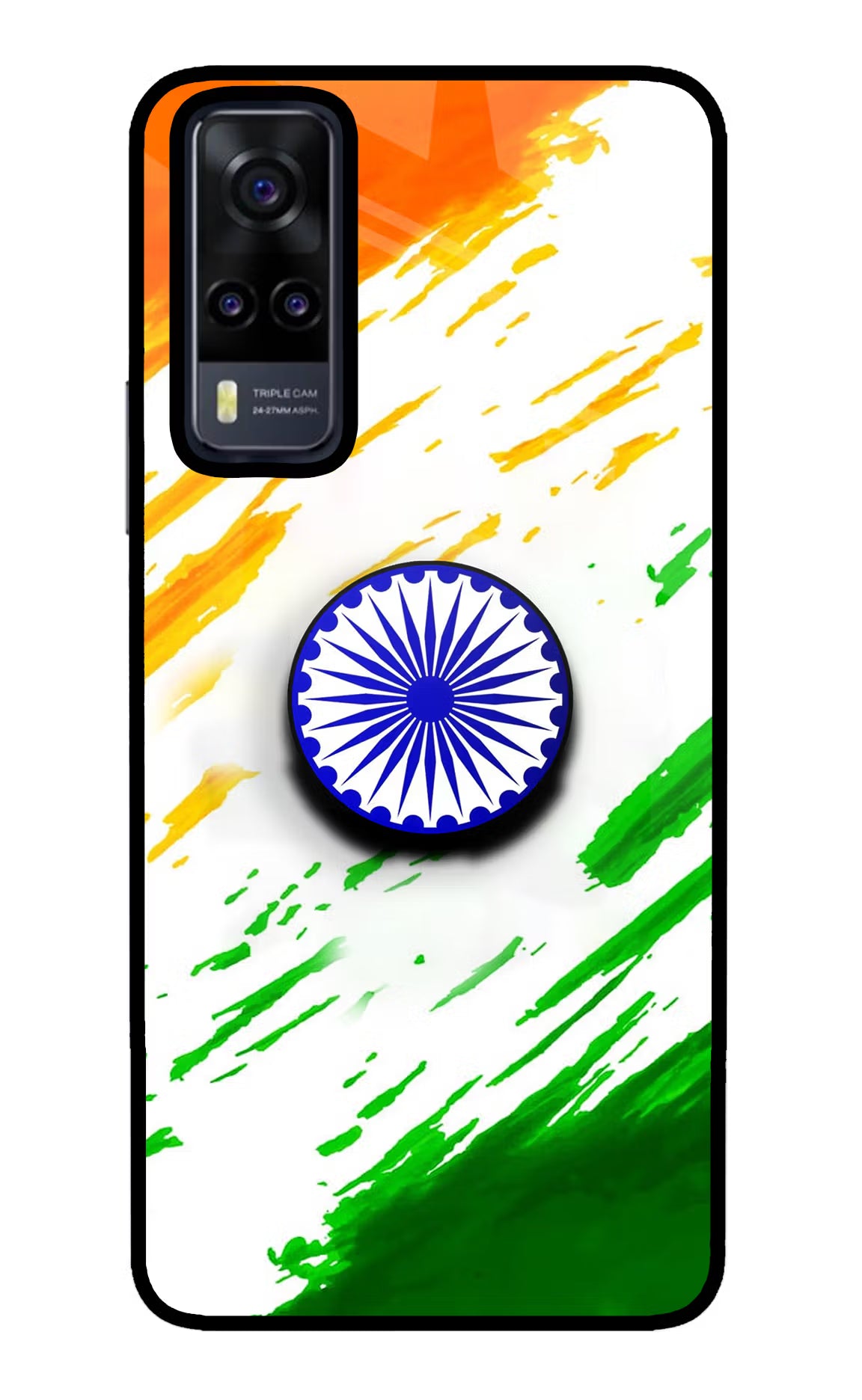 Indian Flag Ashoka Chakra Vivo Y31 Pop Case by Casekaro