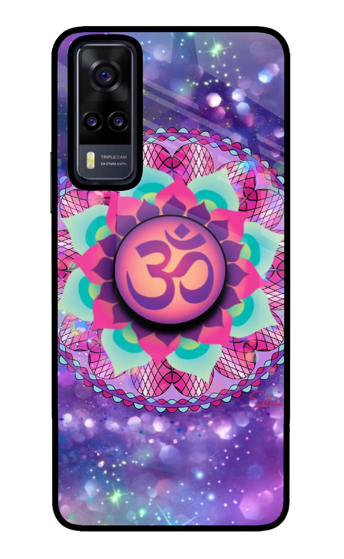 Om Purple Vivo Y31 Pop Case by Casekaro