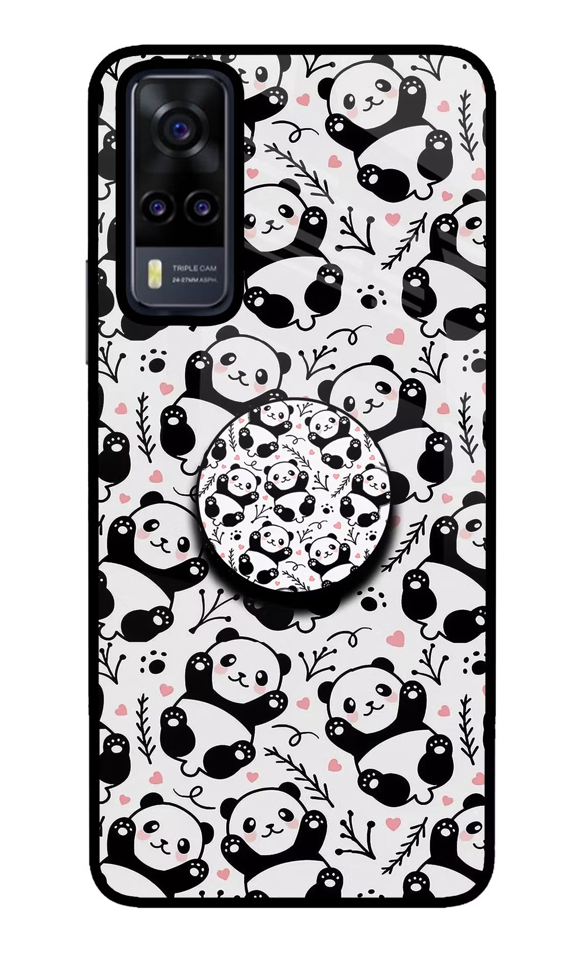 Cute Panda Vivo Y31 Pop Case by Casekaro