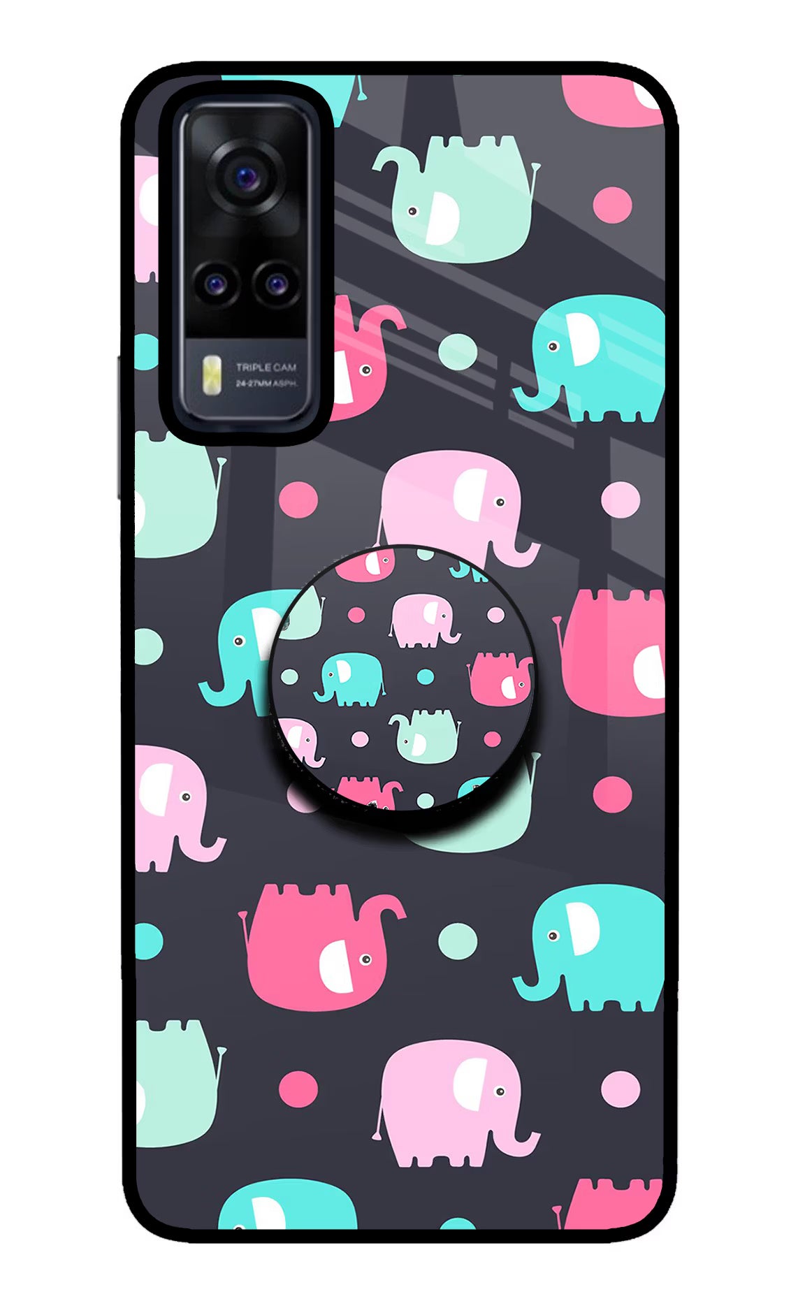 Baby Elephants Vivo Y31 Pop Case by Casekaro