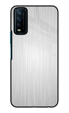 Wooden Grey Texture Vivo Y12s Glass Case