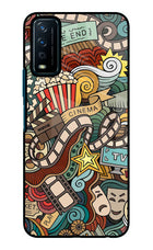 Cinema Abstract Vivo Y12s Glass Case