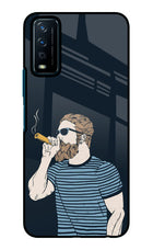Smoking Vivo Y12s Glass Case