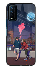 Chilling Couple Vivo Y12s Glass Case