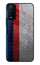 BMW Stripes Vivo Y12s Glass Case
