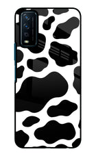 Cow Spots Vivo Y12s Glass Case