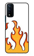 Fired Up – White Vivo Y12s Glass Case
