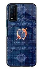 Koi Blue Vivo Y12s Glass Case