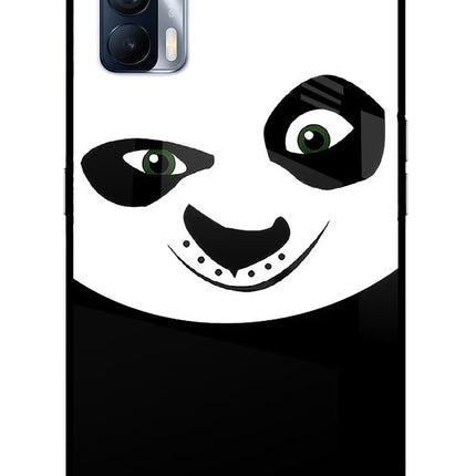 Panda Realme X7 Glass Case Back Cover by Casekaro