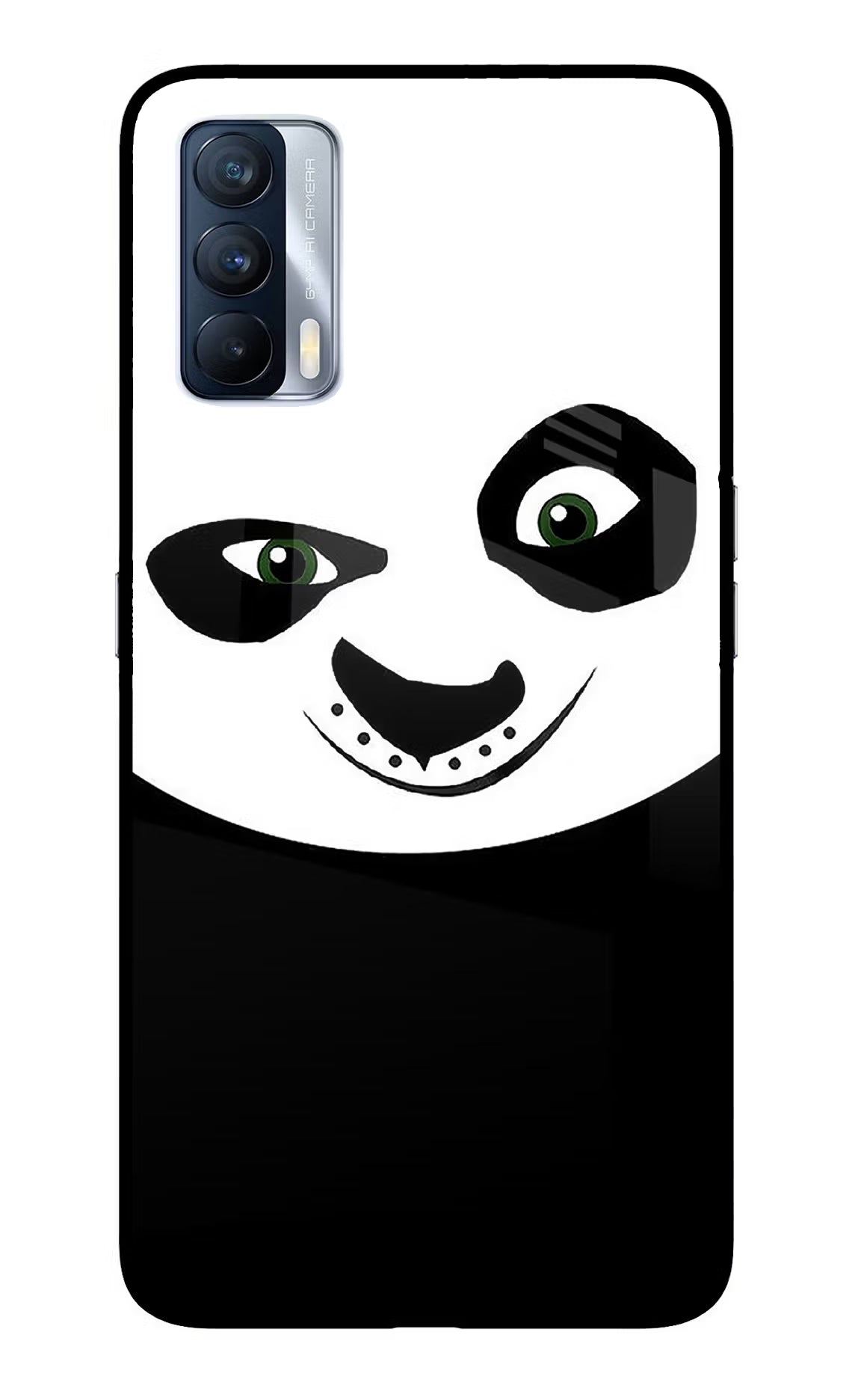 Panda Realme X7 Glass Case Back Cover by Casekaro