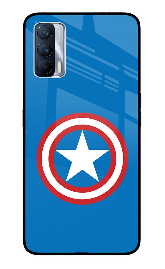 Captain America Logo Realme X7 Glass Case