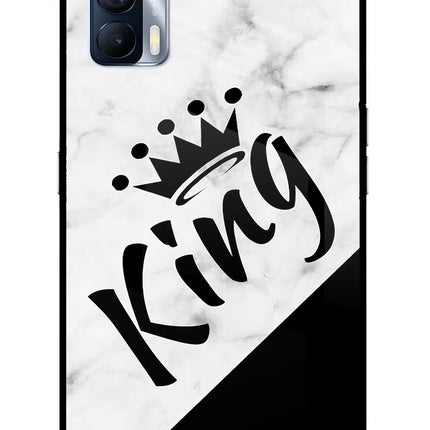 King Realme X7 Glass Case Back Cover by Casekaro