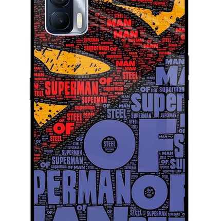 Superman Realme X7 Glass Case Back Cover by Casekaro