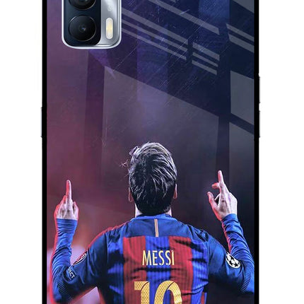 Messi Realme X7 Glass Case Back Cover by Casekaro