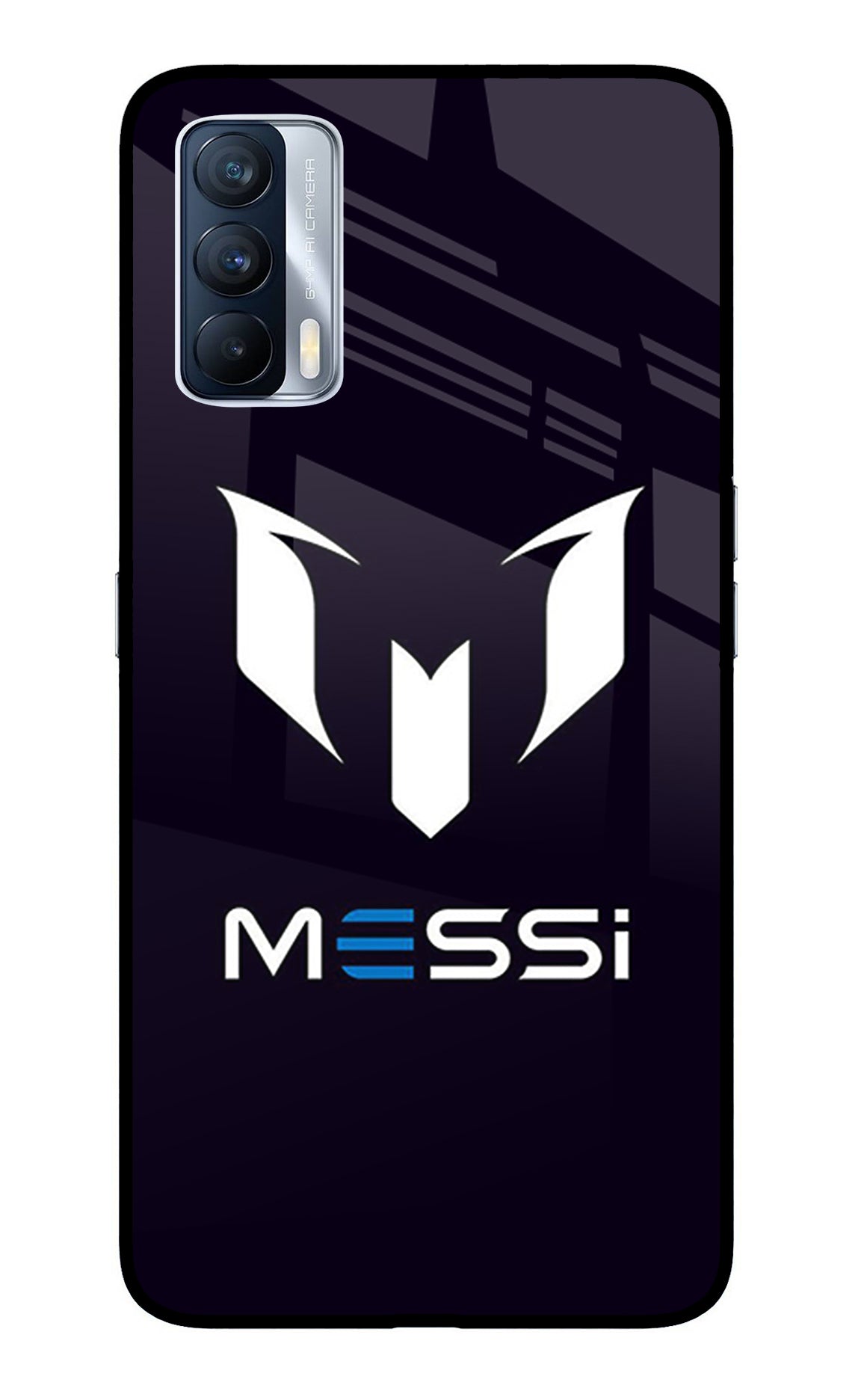 Messi Logo Realme X7 Glass Case