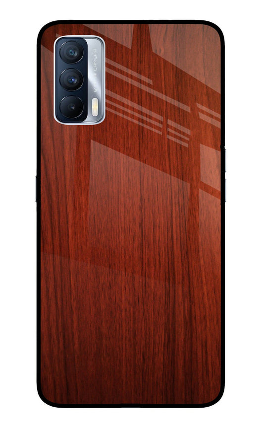 Wooden Plain Pattern Realme X7 Glass Case