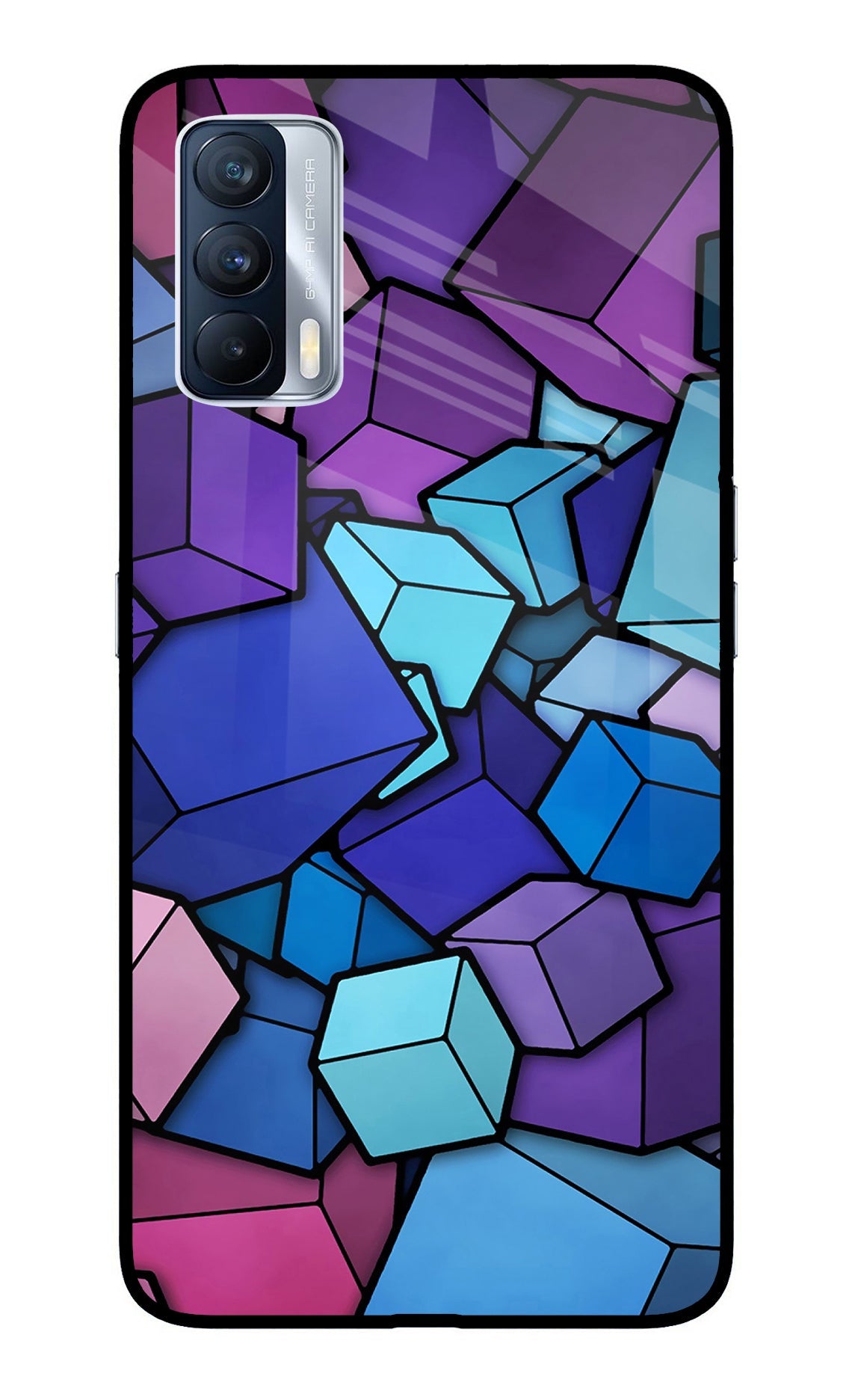 Cubic Abstract Realme X7 Back Cover