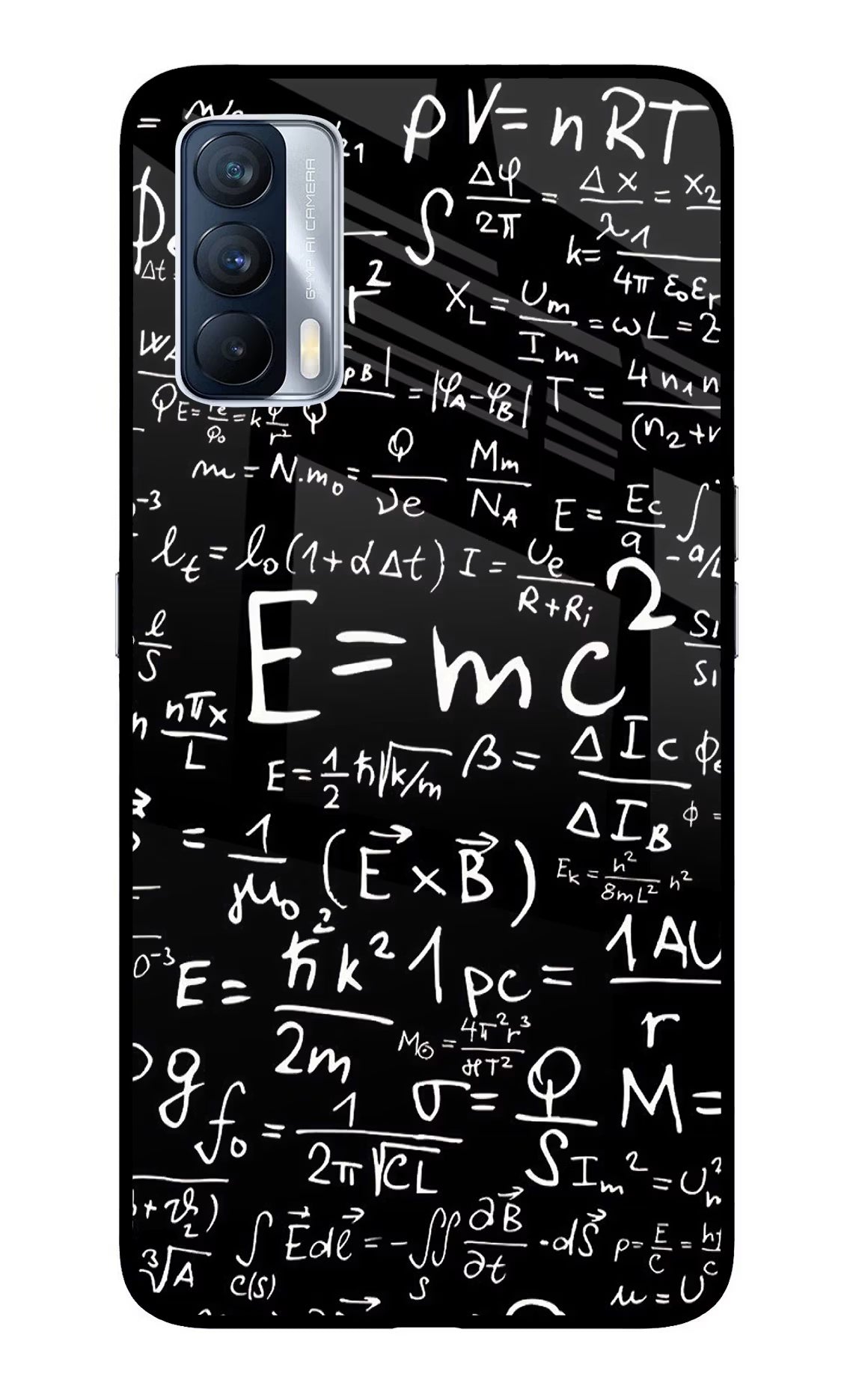 Physics Formula Realme X7 Glass Case