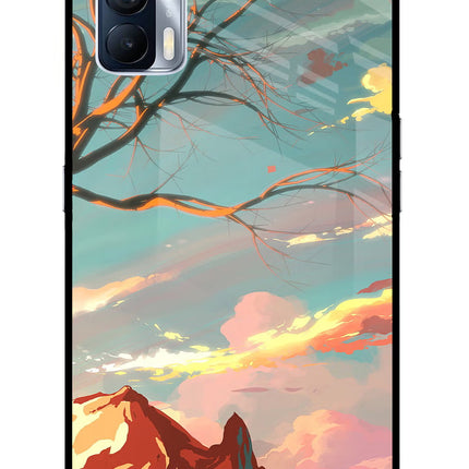 Scenery Realme X7 Glass Case Back Cover by Casekaro
