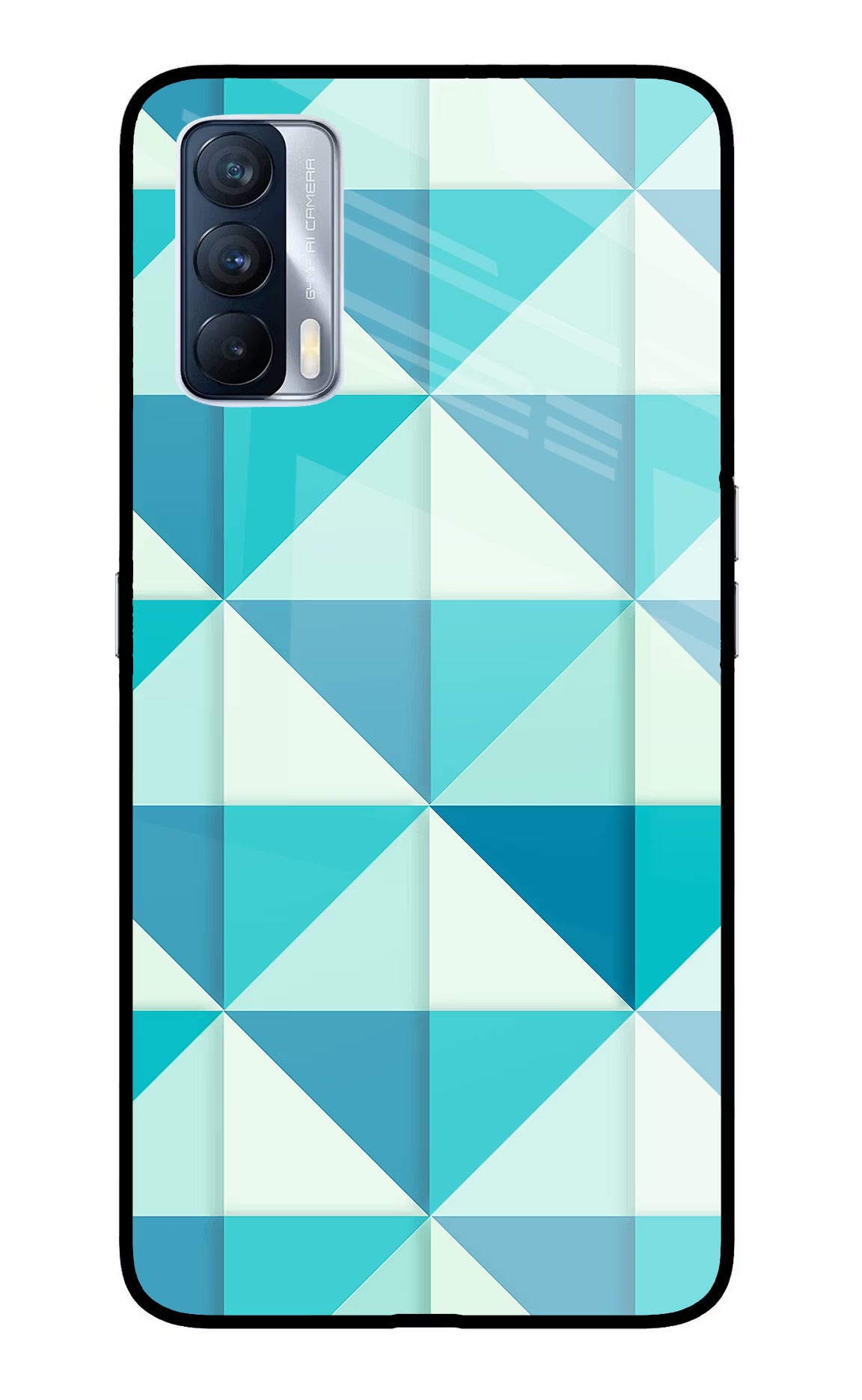 Abstract Realme X7 Glass Case
