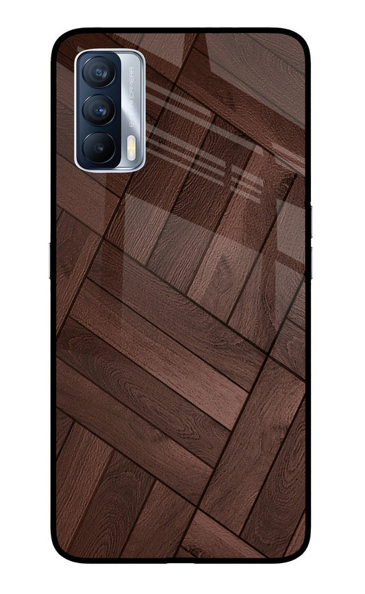 Wooden Texture Design Realme X7 Glass Case