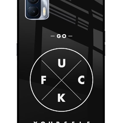 Go Fuck Yourself Realme X7 Glass Case Back Cover by Casekaro