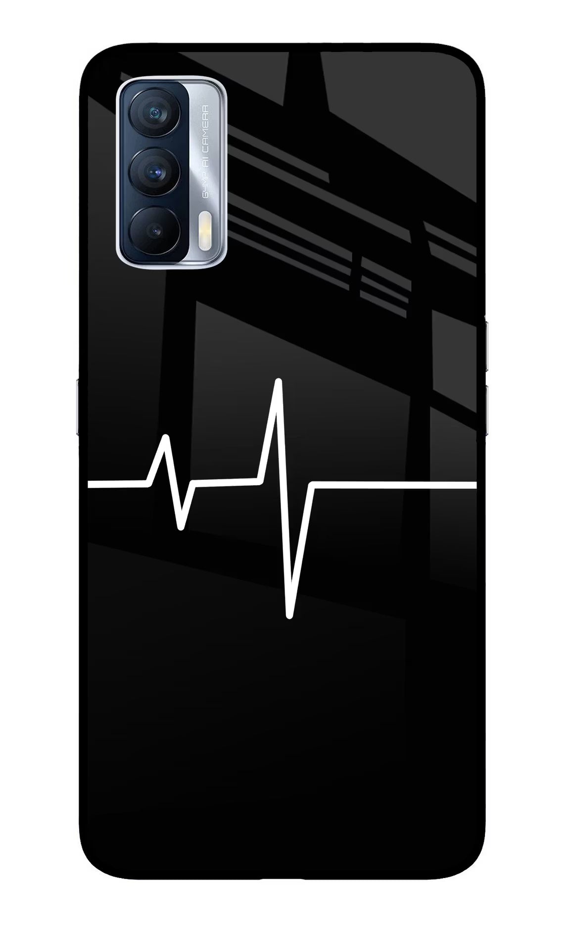 Heart Beats Realme X7 Glass Case Back Cover by Casekaro