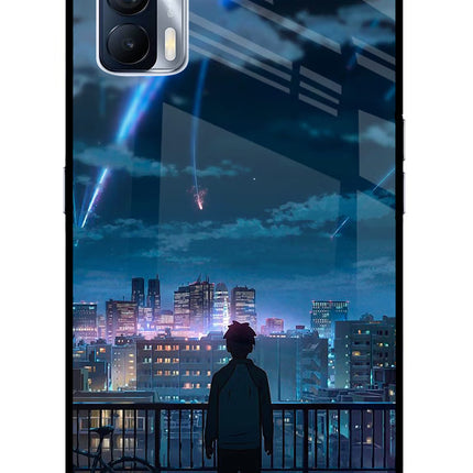 Anime Realme X7 Glass Case Back Cover by Casekaro