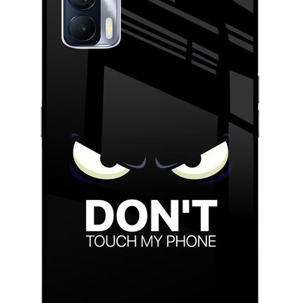Don'T Touch My Phone Realme X7 Glass Case Back Cover by Casekaro